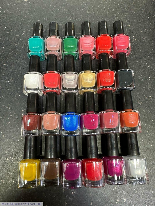 24 Pcs Peel Off Nail Polish