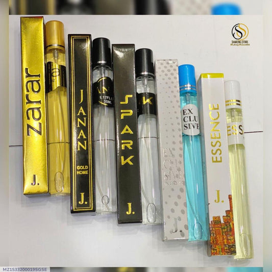 J. Pen Long LastingFragrance Pocket Perfume Set- 5 Pcs Unisex Black Liquid Perfume